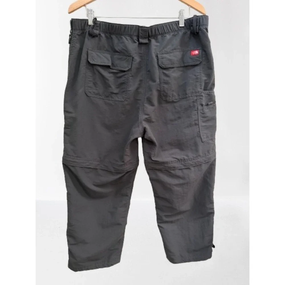 North Face Men's Paramount Convertible Hiking Pants Charcoal Grey Large